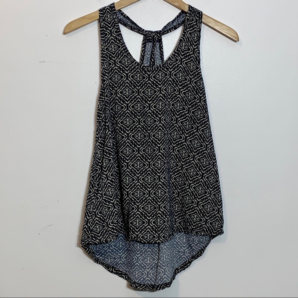 EUC Unionbay Boho Navy and Cream Tank‎ Style Top